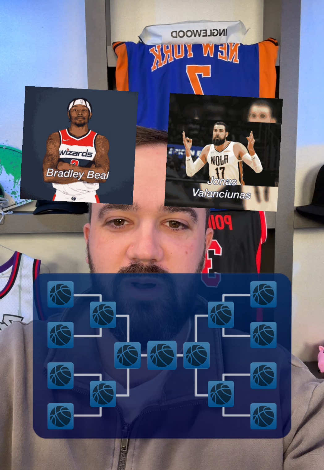 Can you guess who will be king of the hill? #kingofthehill #brackets #NBA 