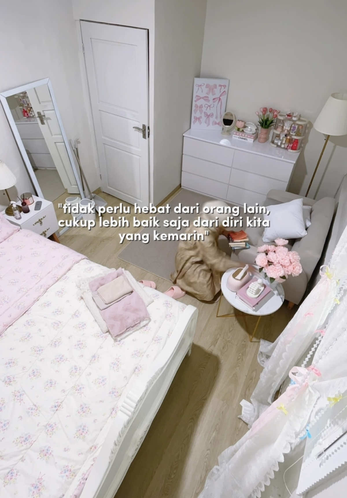 percaya pada prosesnya, apapun yang sedang kamu usahakan, semoga selalu Allah mudahkan, Aamiin 🎀💗🤗 #inspirasikamar #kamaraesthetic #roominspo #cleanmyroom #fyp 