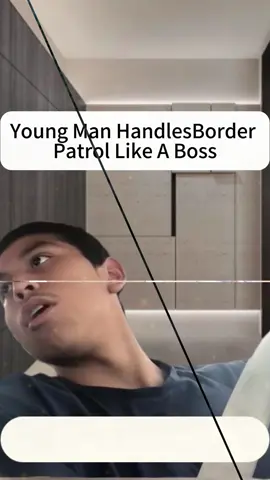 Young Man Handles Border Patrol Like A Boss  Part 1  #borderpatrol #border #lawenforcement #rights