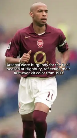 A farewell wrapped in tradition. In the 2005-06 season, Arsenal wore a deep burgundy home kit—a powerful tribute to their history as they prepared to leave Highbury, their home of 93 years. The color wasn’t random. It was a nod to the club’s first-ever kit from 1913, when Arsenal moved to North London. The darker red tone was carefully chosen to evoke the early days of the club while marking the end of an unforgettable era. Legends like Henry, Bergkamp, and Pires wore it in Highbury’s final chapter—a season full of nostalgia, emotion, and class.