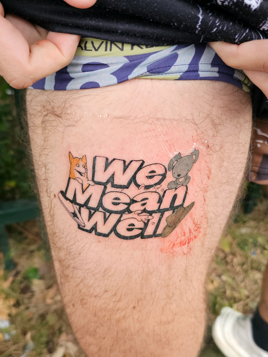 Bets a bet, kid! #roast #tattoo #wmw @Luisa Dal Din @Jack Archdale 