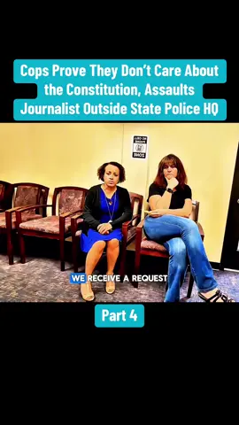 Cops Prove They Don’t Care About the Constitution, Assaults Journalist Outside State Police HQ! #cops #copsoftiktok #law #camera #id #viral #trending #usa 