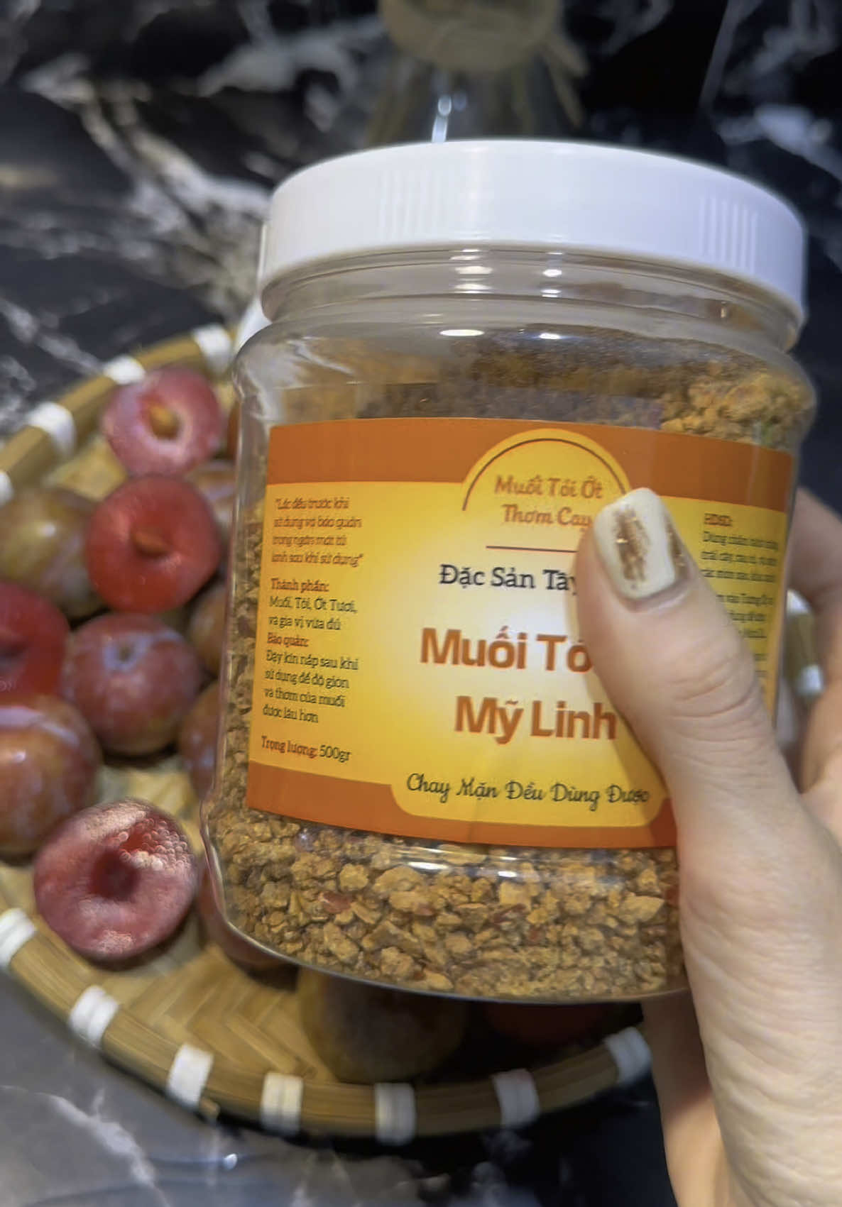 Muối tỏi ớt Mỹ Linh thơm nha #ancungtiktok #duyenoioi #food #anvat #reviewfood #muoitoiot #muoitoiotmylinh 