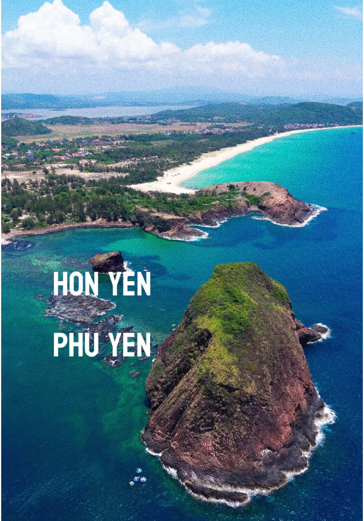 Hòn Yến – where the tide reveals a secret world 🌊🪸 In the coastal calm of Phú Yên lies Hòn Yến, a rocky islet that stands proud just offshore. But the real magic? When the tide pulls back, it uncovers an entire coral garden right beneath your feet. Interesting facts: – “Hòn Yến” means Swallow Islet – a nod to the sea swallows that used to nest there. – During low tide, you can walk across the sea floor to reach the islet and see vibrant coral reefs without diving. – It’s part of a marine protected area – so no fishing, just quiet awe. Time it right, and nature opens a hidden path just for you. #honyen #phuyen #flycamvietnam #dulichvietnam #travelvietnam #hiddengemsvietnam 
