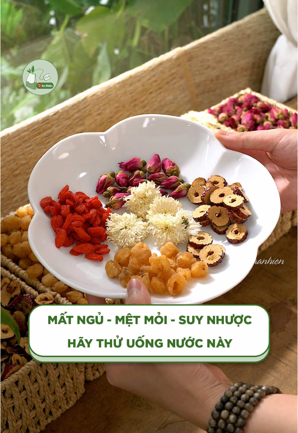 Mất ngủ, mệt mỏi hay suy nhược mỗi đêm chỉ cần kiên trì mỗi ngày 1 ly trà dưỡng tâm bạn sẽ thấy sự thay đổi lớn @Tiệm Trà An Nhiên #dacsanvietnam #LearnOnTikTok #tiemtraannhien #ancungtiktok #tràdưỡngtâm 