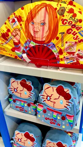 Wanna play? Chucky merch just landed at Universal’s CityWalk and it’s giving killer energy. #Chucky #ChildsPlay #HorrorMerch #UniversalOrlando #CityWalkStore #ThemeParkTok #FYP