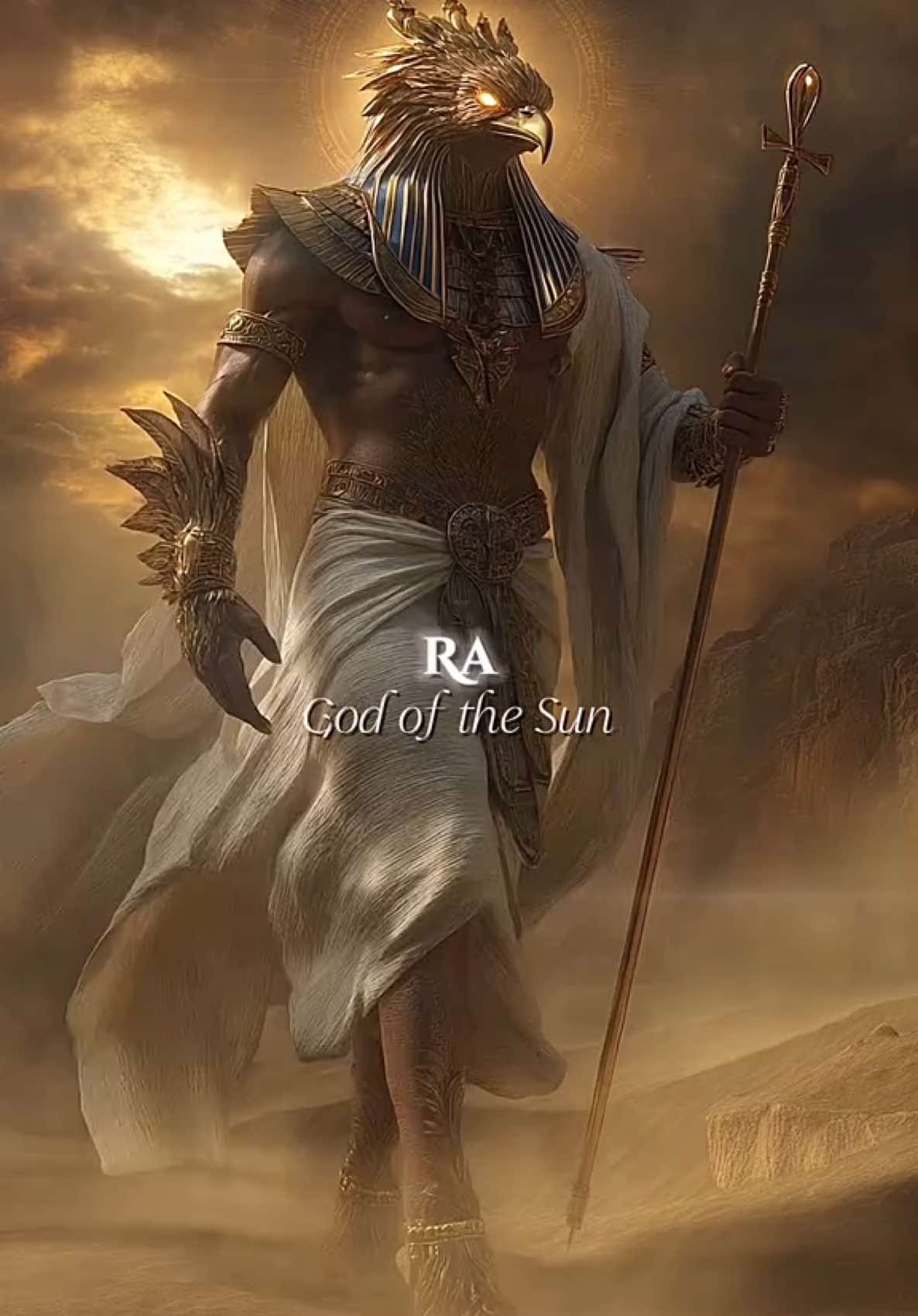 Ra: God of the Blazing Sun Before the world stirs, he rises—eyes glowing, crowned in gold. Ra, god of the blazing sun, journeys across the sky by day and through the underworld by night. Each evening, he meets the forces of chaos—not with violence, but with light. His radiance is more than heat—it’s hope. His fire is more than flame—it’s protection. Ra doesn’t shine for worship. He shines because the world depends on his return. #ra #godofthesun #egyptiangods #ancientegypt #sunmyth #cosmicbalance #eternallight #mythsandlegends #historyshorts #mythologyexplained #epicmyths #myths #gods #mythology #legends #heroes #aiart #aigenerated 