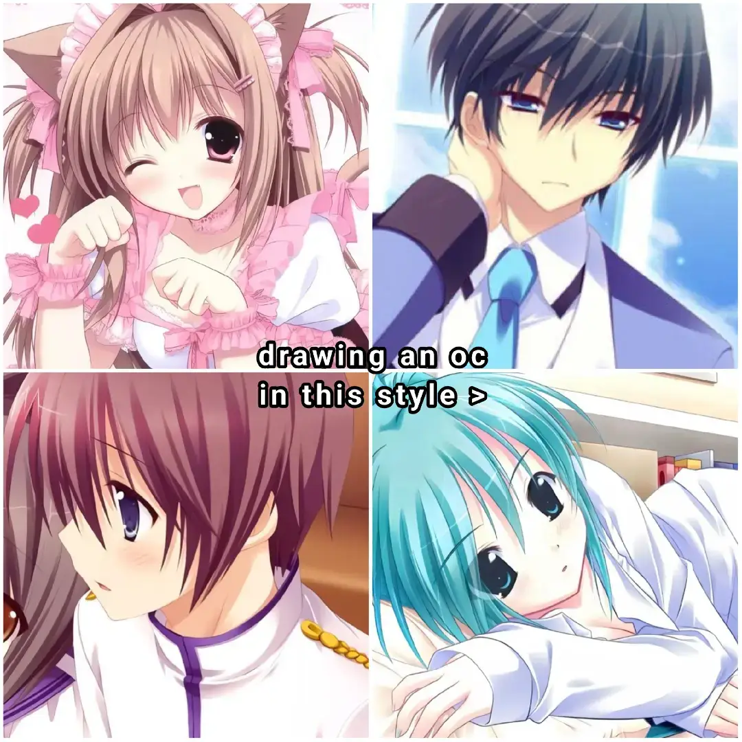 I like this style (> u <) - (they are josan and safira they are siblings, the picture does not have any negative elements she just saw him playing a game) #animestyle #style2000s #2000s #cutecore🎀🦴🍮🐾 