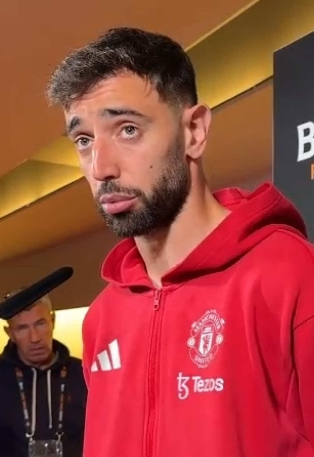 Bruno Fernandes speaks about his Manchester United future & the possibility of the club cashing in on him after the Europa League final loss to Spurs  #mufc #fernandes #uel #uelfinal 