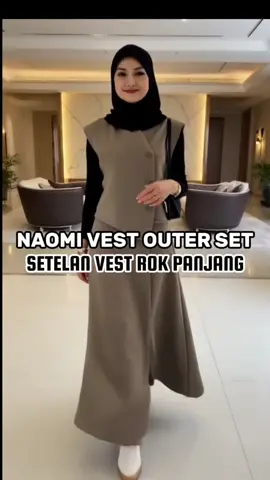 one set vest rok panjang wanita #oneset #setelanwanita #vest #rokpanjang #blazer #outerset #skirtset 