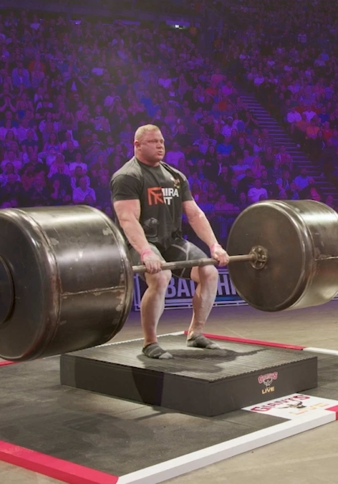 He was so close to 4 reps!🫣 #Fitness #motivation #gym #strength #strongman #giantslive #worldsstrongestman #deadlift 