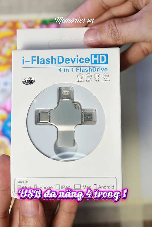 Review Ổ đĩa lưu trữ OTG 1T/2TB USB đa năng 4 trong 1 cho điện thoại và máy tính i-FlashDeviceHD @Hùng Anh Memories.vn  @Memories Baby  @Giải Trí  #iFlashDeviceHD #thanhcongnghe #phukiendienthoai #usb4in1 #videoeditor #cachdung #huongdan #laptop  @Trần Hùng Anh 