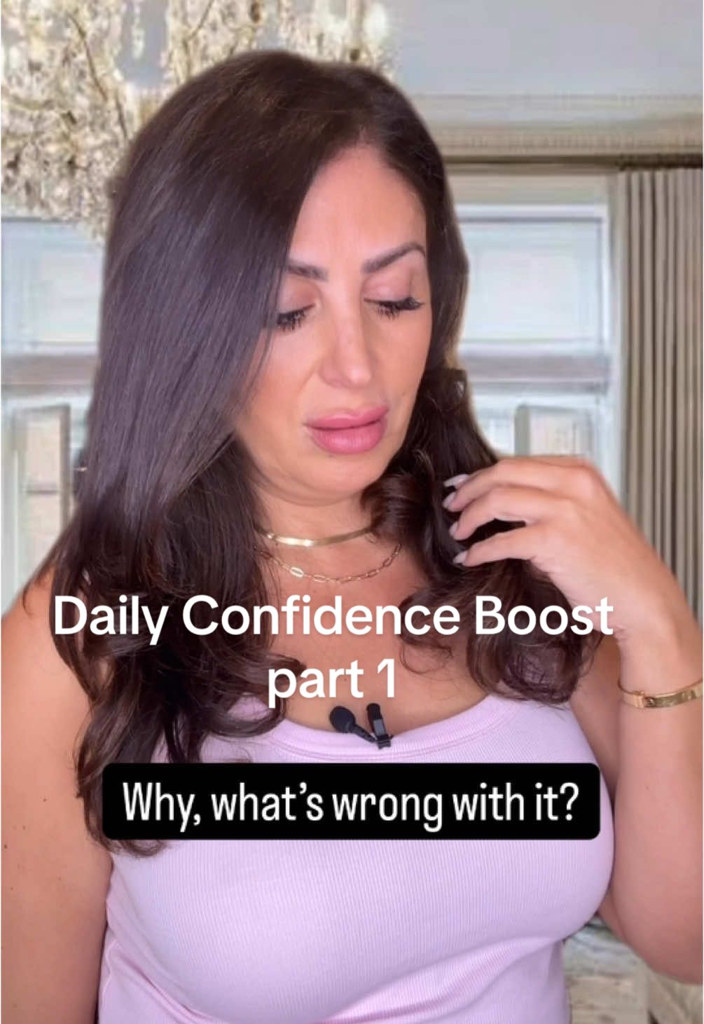 Daily confidence boost part one🤣 Follow me habibi ❤️ #comedy #standupcomedian #lebanesemum #ArabTikTok #middleeastern #ethnic #confidence 