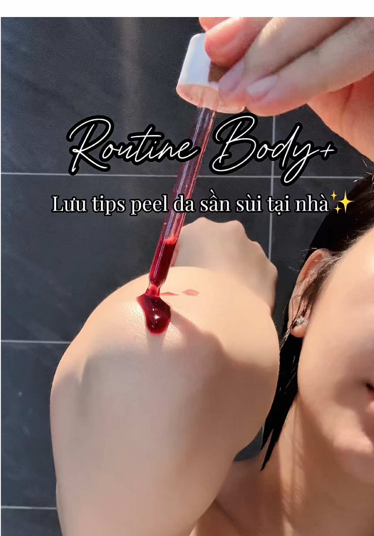 Peel da tại nhà, đánh bay những vùng chai sần. Da mềm mịn, đều màu. Phát sánggg ✨🤌🏻❄️ #nightroutine #chamsocdabody #relaxtime #bodycare 