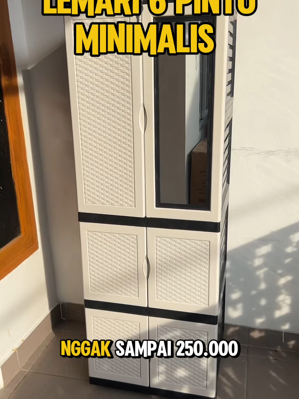 LEMARI PLASTIK 6 PINTU UNTUK PAKAIAN  #lemariplastik #lemaripakaian #lemaripakaianminimalis #lemaribaju 