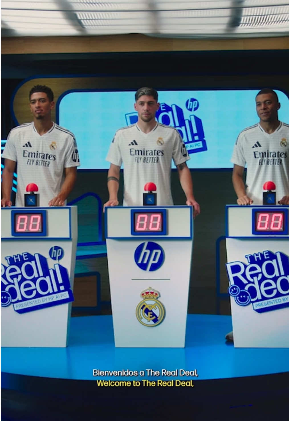 🤔 How much do our players know about the history of Real Madrid?  💻  @HP AI Companion will give the answers in The Real Deal (Part 1)! #Bellingham | #Valverde | #Mbappe 