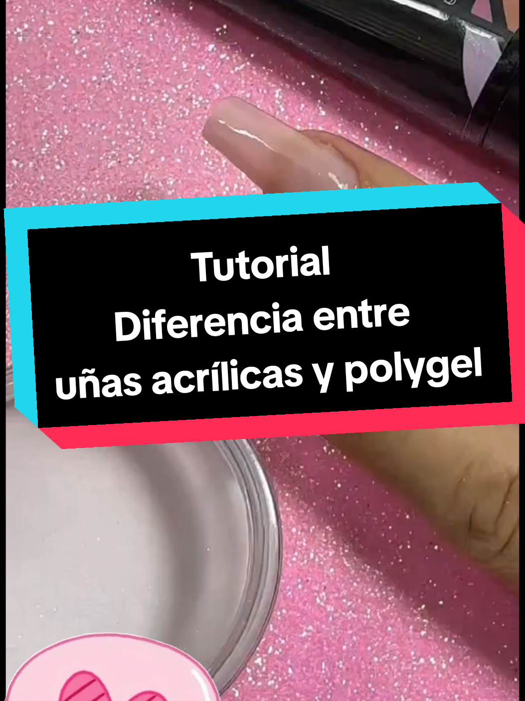 Tutorial diferencia entre uñas acrílicas y polygel #uñastendencias2025 #acrylicnails #uñasacrilicas #uñaspolygel #100kviews #creatorsearchinsight 