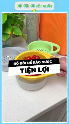 🧺 Rổ đôi rửa & đựng trái cây tiện lợi – Giá rẻ mà dùng sướng tay! 🍇✨ #roderaonuoc #duyne0710 #giadungtienich #giadungthongminh #xuhuong