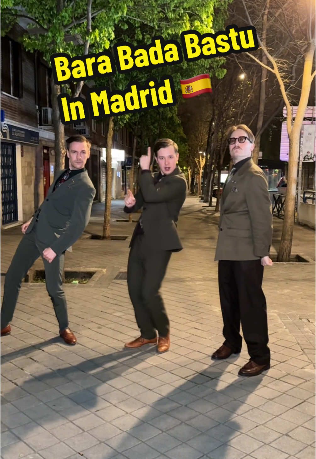 Throwback to a warm night, an empty street, and a  spontaneous Bara Bada Bastu dance in Madrid. Okay fine… semi-spontaneous — our content creator made us do it 🇪🇸🌙  #KAJ