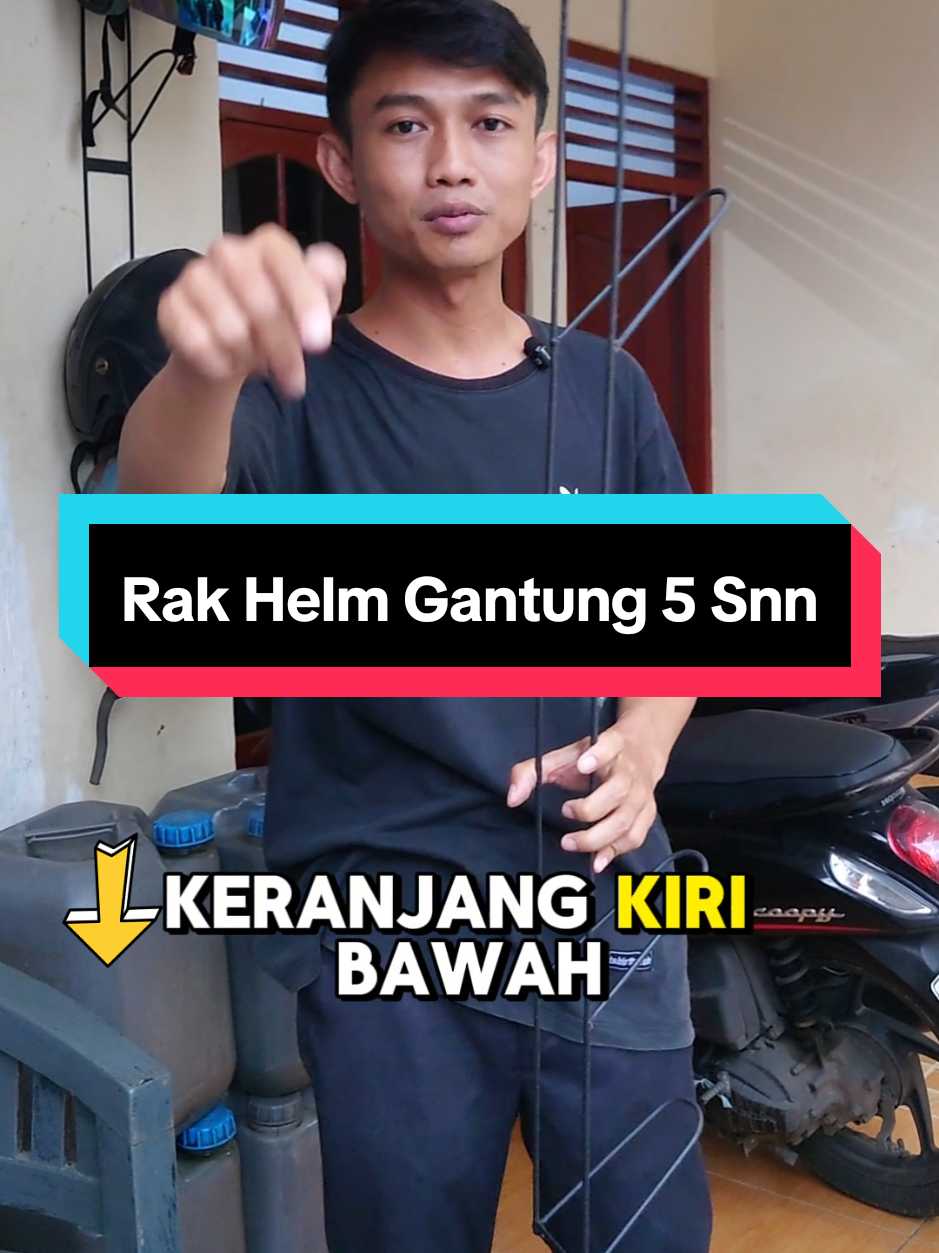 biar makin rapi, helm gak lecet, gak hilang dicuri #rakhelm #gantunganhelm 