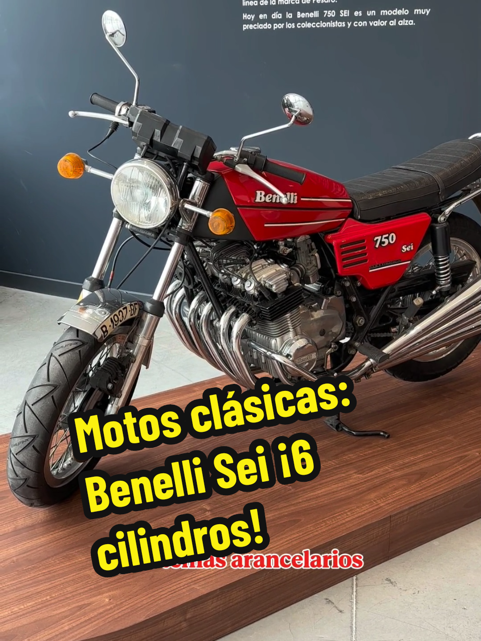 ¿Conocías esta moto? 🧐 #motosclásicas #6cilindros #benelli #benellisei 