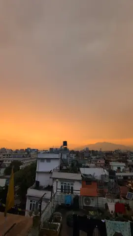 Sunset 🌄 #explorenepal #explore #view #sunset #skyline #kathmandu #clouds 