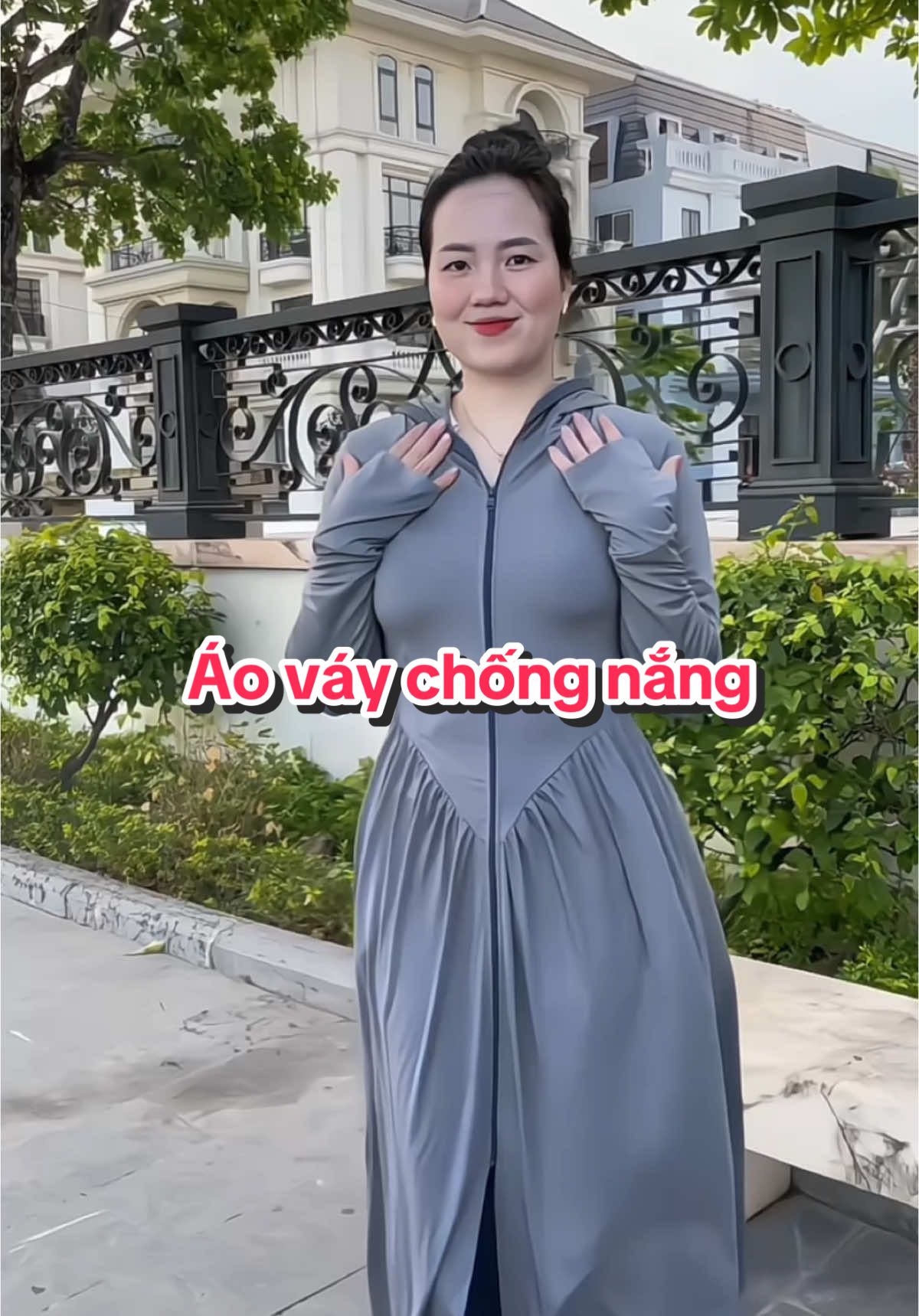 Áo váy chống nắng xinh, mát #nhagogun #mebimsua #mebimsua #aovaychongnang #thunlanh #congnhan 