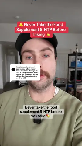 Replying to @𝐢𝐬𝐦𝐚𝐞𝐥 Never take 5-HTP before getting on 💊 . If you are going to take it to help with the after-sesh recovery, don't take it until 24 hours AFTER the effects of 💊 have completely finished. #harmreduction #festivalseason 