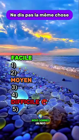 Ne dis pas la même chose que moi quiz #quiz #apprendresurtiktok 