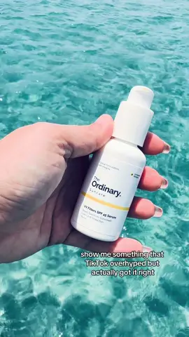 POV: You forgot you’re wearing SPF 😮‍💨🧴 Glowy not greasy ✨ SPF 45 came to SLAY ☀️ #spf #skincare #theordinary  #sunscreen #sunscreenreview @The Ordinary 