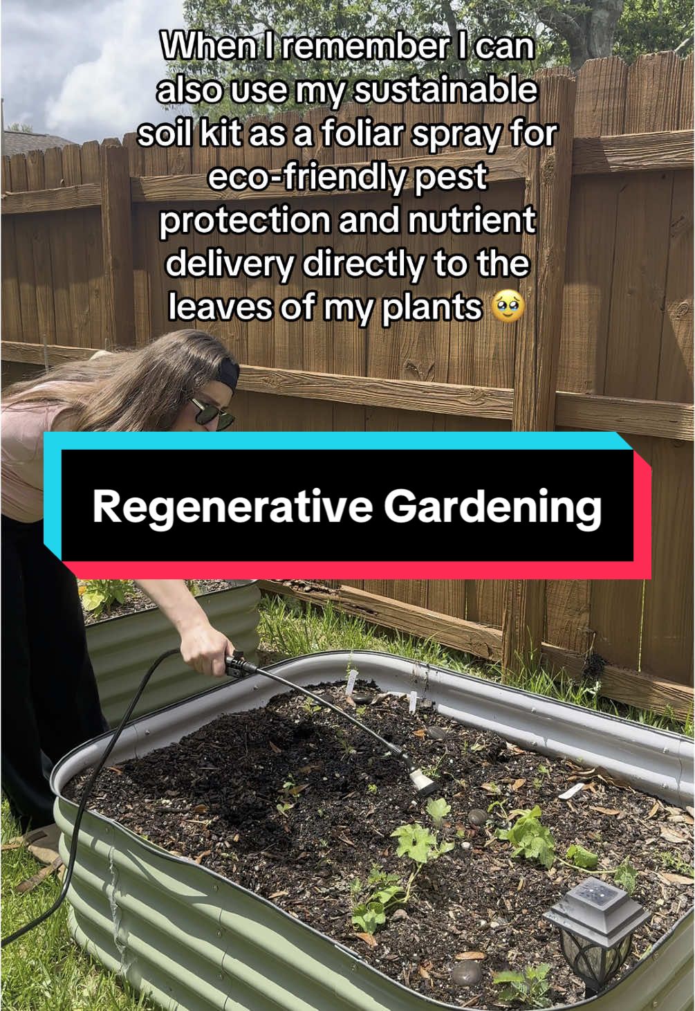 I had no idea I could use my @Back to Earth Works kit as a foliar spray at first. I sprayed it on my luffas last summer and they had 0 signs of pest damage. Excited to see this help my other plants this season #sustainablegardening #EcoFriendly #soilhealth 