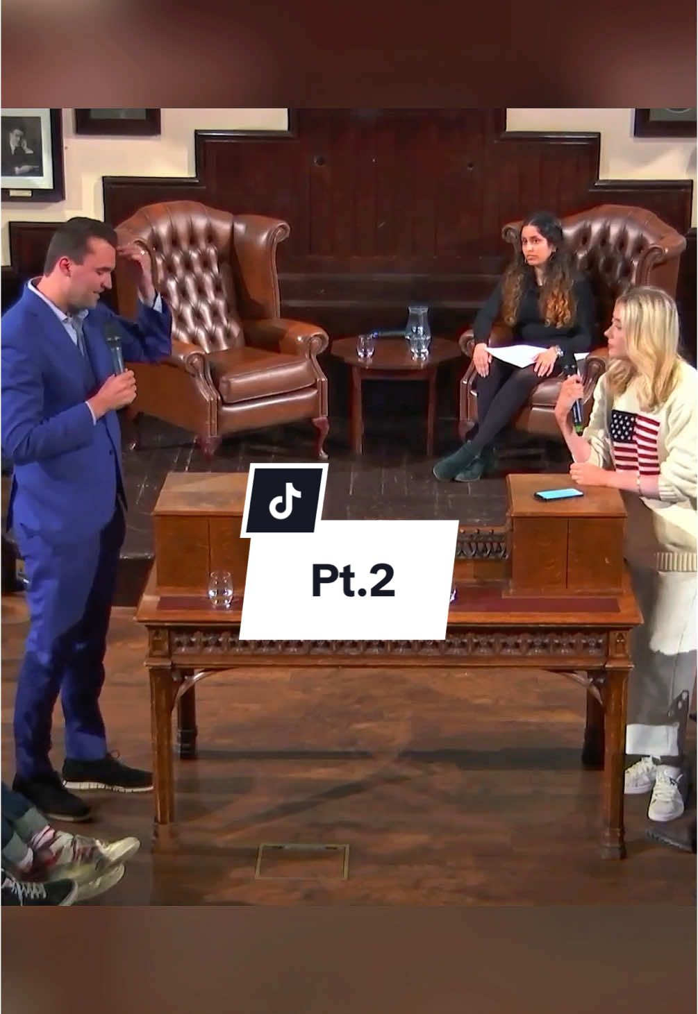 Charlie Kirk stuns this feminist who has to resort to insults in this heated debate. 🔴🔵 Pt.2 #charliekirk #debate #cambridge #england #feminist #insult #women #republican #trump #conservative #pt2