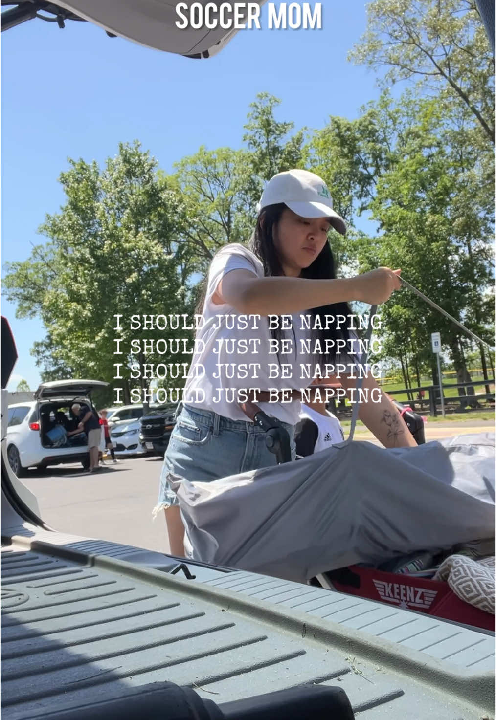 Sports moms don’t take naps 🫠 #sportsmom #soccermom #dancemoms #momtok 