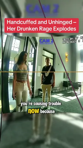 Handcuffed and Unhinged – Her Drunken Rage Explodes #cops #copsoftiktok 