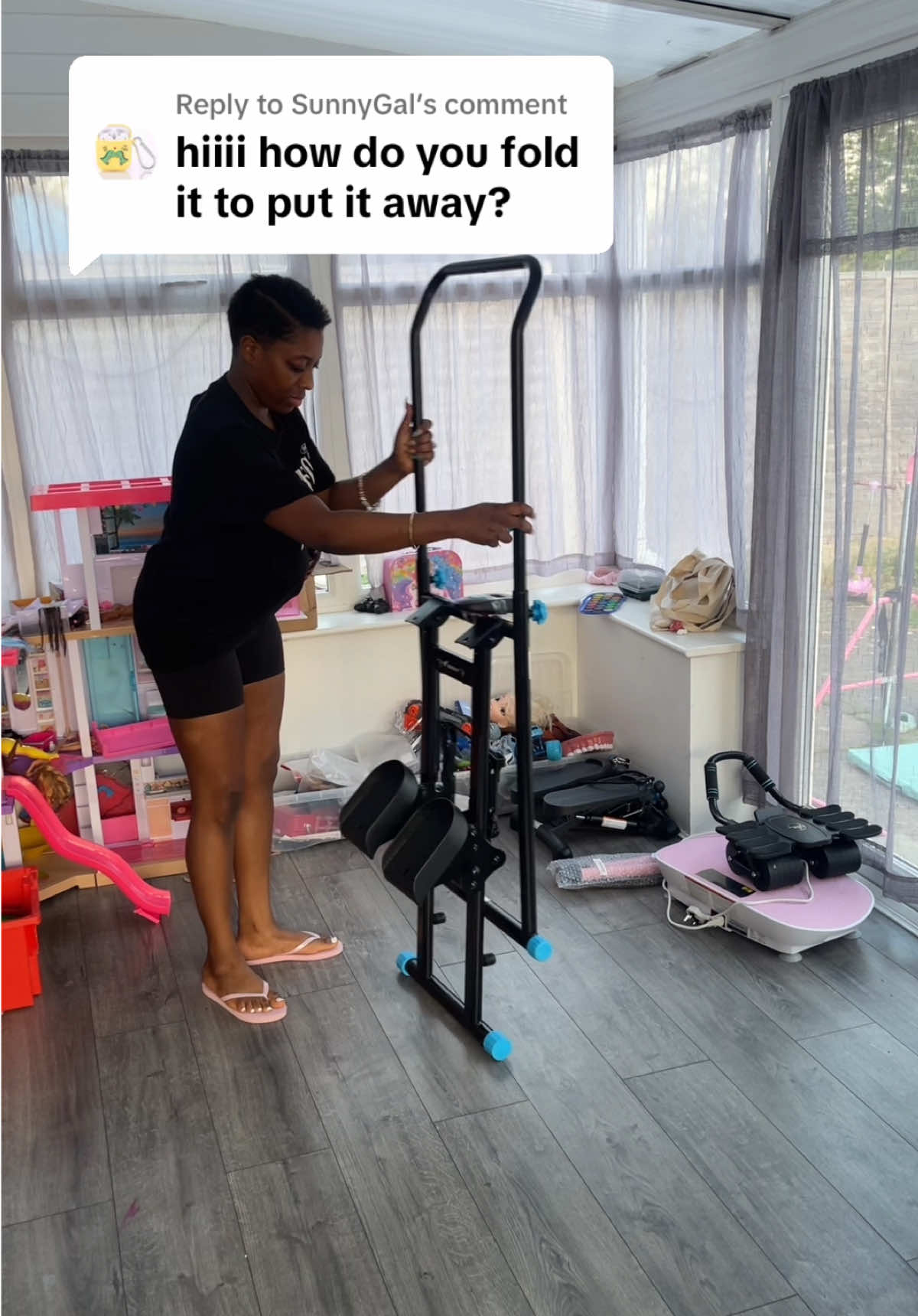 Replying to @SunnyGal yes it folds away x Hope this video helps xx  #StairSlider #HomeWorkoutGear #LegDayEssential #CardioMachine #FullBodyWorkout #FitnessAtHome #TikTokShopFinds #WorkoutMachine #GlutesAndLegs #FatBurner #LowImpactWorkout #HomeGymSetup #FitnessTools #trendingfitness 