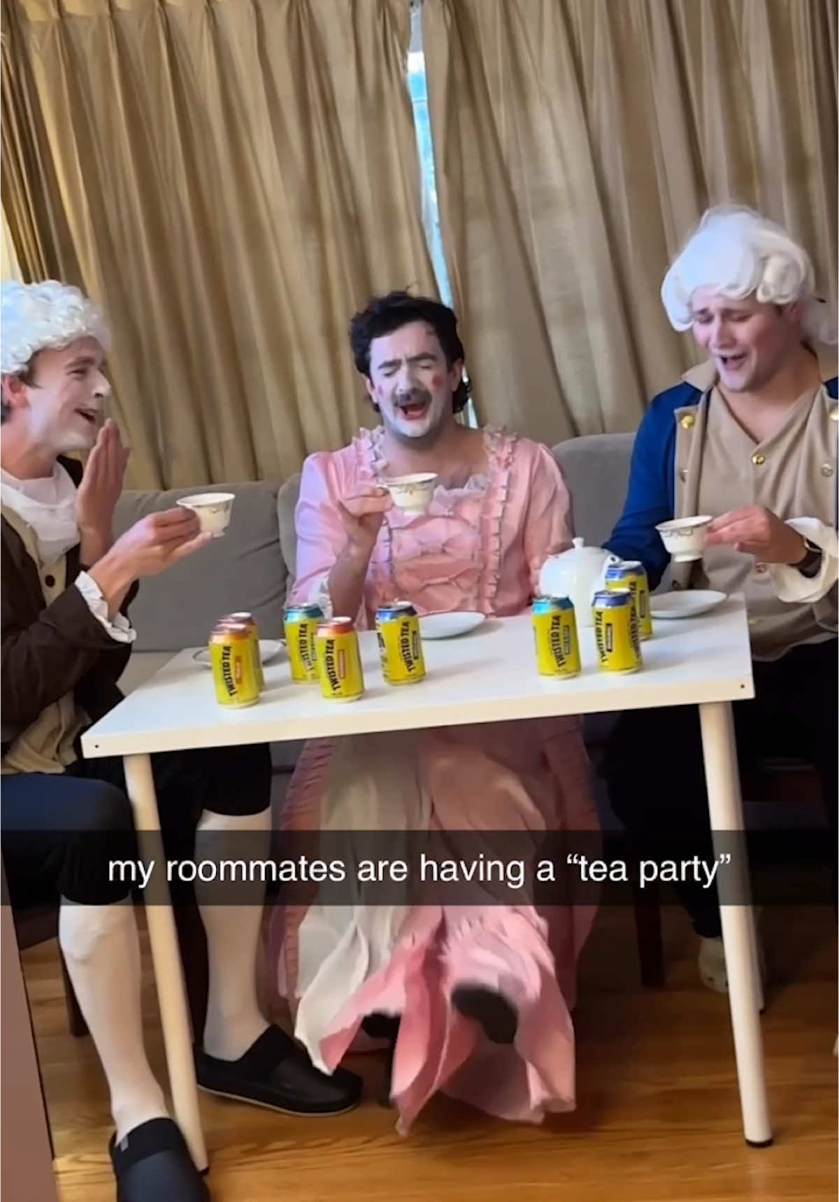fellas got fuddled last night #TwistedTea #KeepItTwisted #ad #teaparty #roommates #comedy #sketchcomedy Must be 21+ @Twisted Tea 