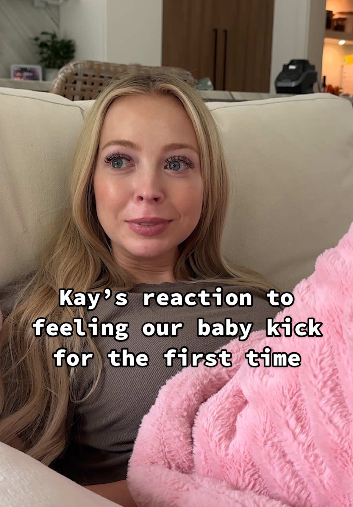 I’m so excited for Kay! 🥹 bug just said hi! ❤️ backstory ::: Kay recently found out that she had an anterior placenta. It was upsetting to her because that meant that she wouldn’t be able to feel bug for a while! But against all odds, bug just started kicking kay hard enough for kay to feel bug! We were all sitting downstairs watching Ellie play, and kay randomly felt something. She thought it might have been bug, and then she bug kicked again and she knew! I’m so excited for Kay! She’s going to start feeling more and more kicks now and she can start to bond with sweet bug while she grows in Kay’s belly! ❤️ #kayandtayofficial #couples #relationships #pregnant #postpartum 