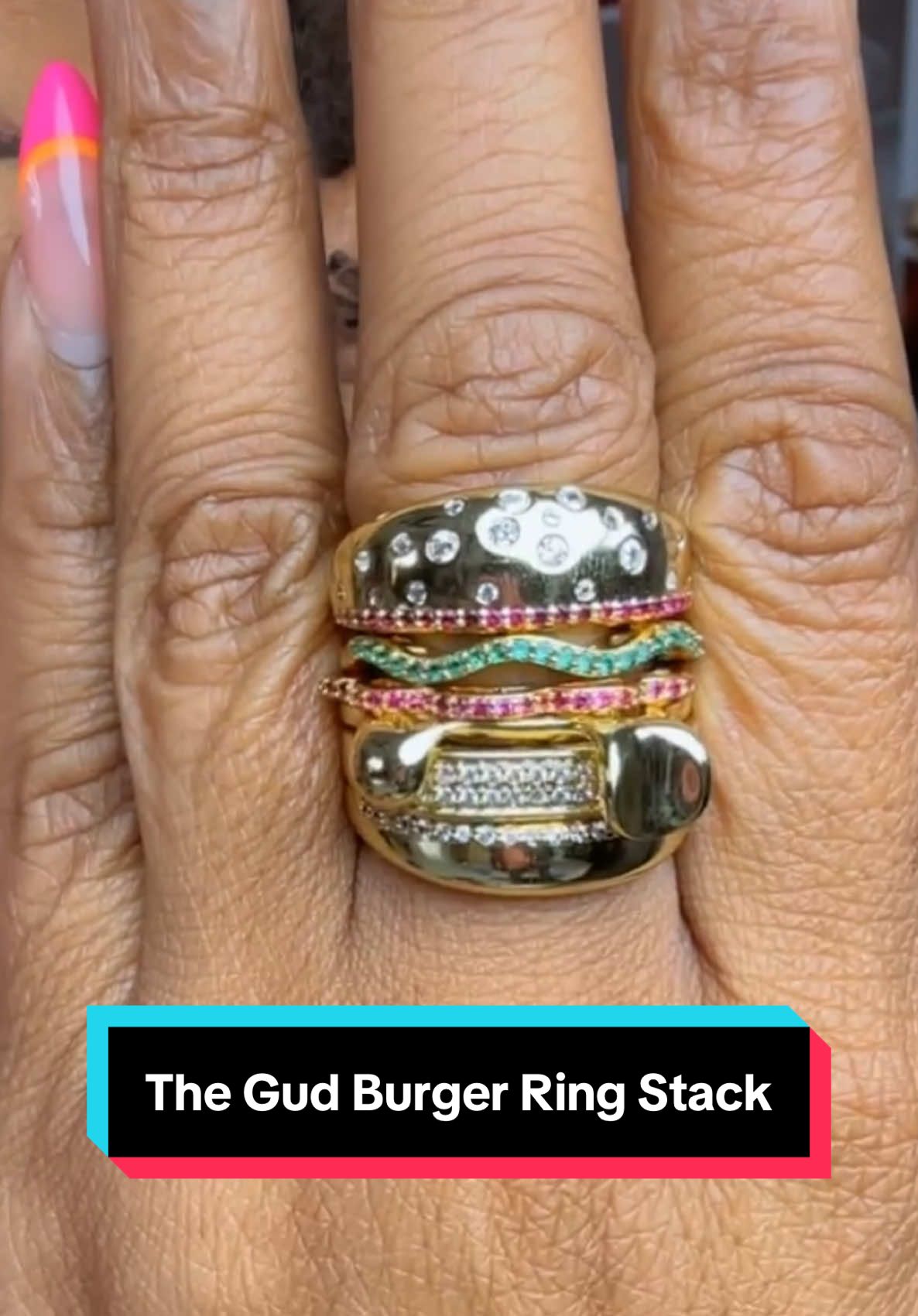 Discover No Fade Jewelry: Style and Quality Combined🍔🍔🍔🍔🍔🍔 #jewelry #fashion #accessories #nontarnish #style #burgerring #thegudburger #ringstack #rings  #creatorsearchinsights #ttsstarcreator #tiktokshoprestock #ttsbeautybestie #ttsfashionfam #starcreatorcompetition #toptiermay #tiktokshopcreatorpicks #ttsdelightnow #spotlightfinds #ttslevelup #tiktokshopjumpstart #giftguide #spotlightfinds #springcleaning #springfashionfest #springtok #creatorpicks #tiktokshopfathersday 