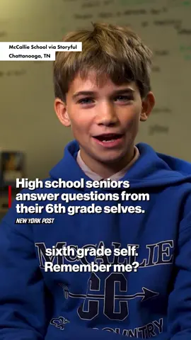 Ever wished you could have a conversation with your younger self? These high school seniors got to make that dream a reality. 🥹