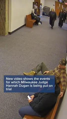 New video shows Milwaukee County Judge Hannah Dugan outside her courtroom speaking with federal agents who were there to arrest an undocumented man after he appeared in her courtroom. Read more and watch the full video at the link in our bio.