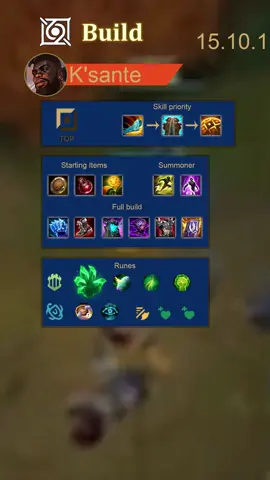 K'Sante TOP  - Build and Counters - Patch/Parche 15.10.1 #lol #leagueoflegends #godtierlol #mejorescampeoneslol #campeoneslol #estadisticasjuegos #gamerslol #eligeCampeonLoL #lolero #fakerlol #leagueoflegenedsriotgames #league_of_legends #riotgames #pipesgame #parati #paratii #paratiiiiiiiiiiiiiiiiiiiiiiiiiiiiiii #fyp #fypシ゚ #fyppp #K'Sante TikTok/IG/Youtube: @DataLoLOfficial