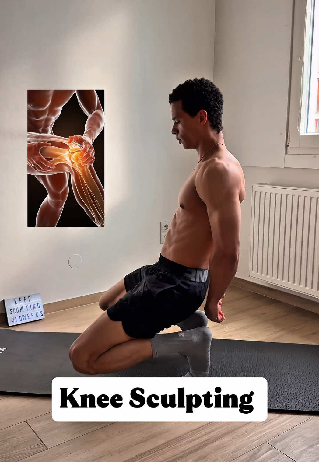 STRONG KNEES support every step, lift, and landing. ⚒️  These exercises build stability, protect your joints, and improve long-term performance. #kneestability #jointhealth #kneepain #homeworkout #calisthenics #functionaltraining #movementquality #injuryprevention #keepsculpting #fyp