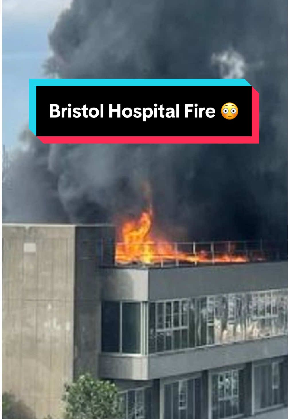 Bristol Hospital Fire 🤔 #bristol #bristolcity #stmichaelshospital #fire #news #breakingnews 