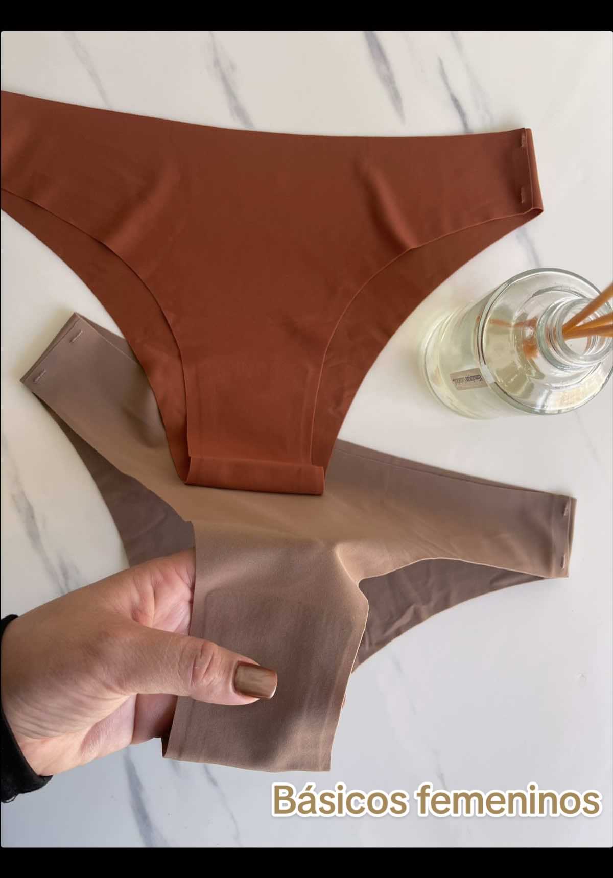 Tangas suaves y cómodas para uso diario sin costuras 🪄  #modafemenina #chile #tiktokchile #fyp #ropa #mujeres #sincosturas #bikinis #calzones #fypシ゚ 