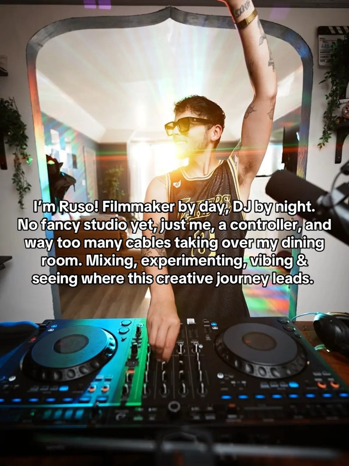 If you’re new here — hey, I’m Russ.  I’m a filmmaker, drone pilot, and now a DJ in the making. I’ve spent years capturing other people’s stories through a lens, but lately, I’ve been turning inward and rediscovering what it means to create just for fun.  I’m someone who throws myself fully into whatever I care about. I’m curious to my core and a bit obbsessive in the best way. Weather it’s getting a sick drone shot or finding the perfect track to mix.  I just love making things. Visual things, audio things, doesn’t matter as long as my mind and hands are busy I’m happy. If you’re here, I hope you stick around and watch it unfold.  Thank you! #meettheartist #imanartist #artistoftiktok #musicman #clubdj #bedroomdj 