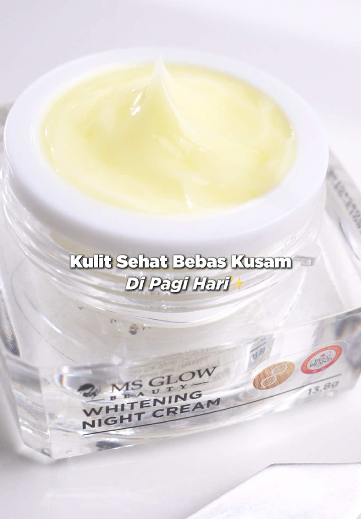 Yang udah rutin pake night cream absen dulu kali yaaa🫵🏻👀 pokoknya jangan males pake bun, OK? #msglow #msglowbeauty #glowingskin #kulitglowing #nightcream #nightskincareroutine #myroutine 