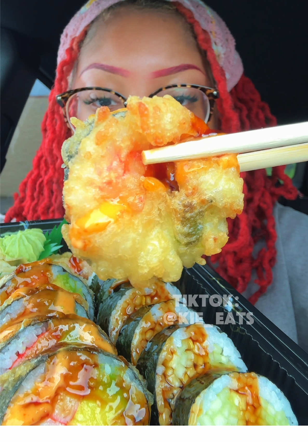 Sushi Asmr Mukbang 🍣 🍱  #asmr #mukbang #sushi from my local Japanese restaurant with Eel sauce, soy sauce and spicy mayo! sushi #sushilover #sushimukbang #asmr #asmrtiktoks #sushi #mukbang #eating #Foodie #food kie-eats #fyp #fypシ   Fried Sushi #notalkingmukbang  #eatwithme #sushiroll