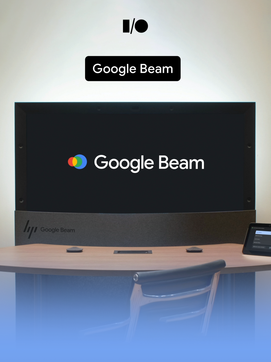 Google Beam, our new AI-first video communication platform, transforms standard video streams into immersive 3D experiences. #GoogleIO 