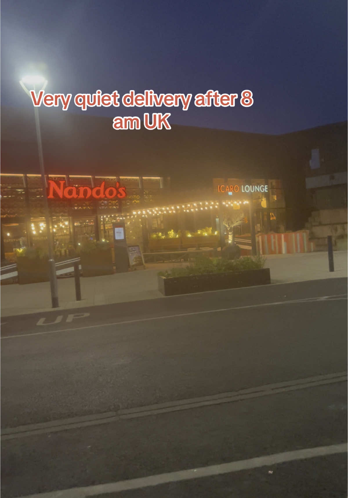 Very quiet delivery after 8 pm UK#viral #500kviews #deliverydriver #ubereats #fyppppppppppppppppppppppp 
