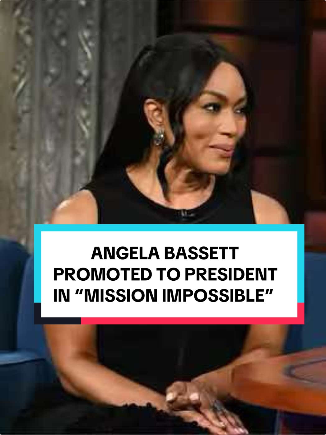Madam President Angela Bassett 2028? She’s got our vote. #Colbert #AngelaBassett #MissionImpossible #MissionWeek #ZeroDay